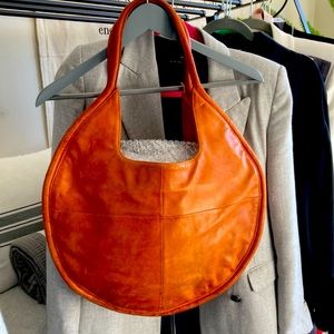 Gorgeous cognac coloured anthropology bag